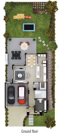 Sample house block 12.5M Double storey